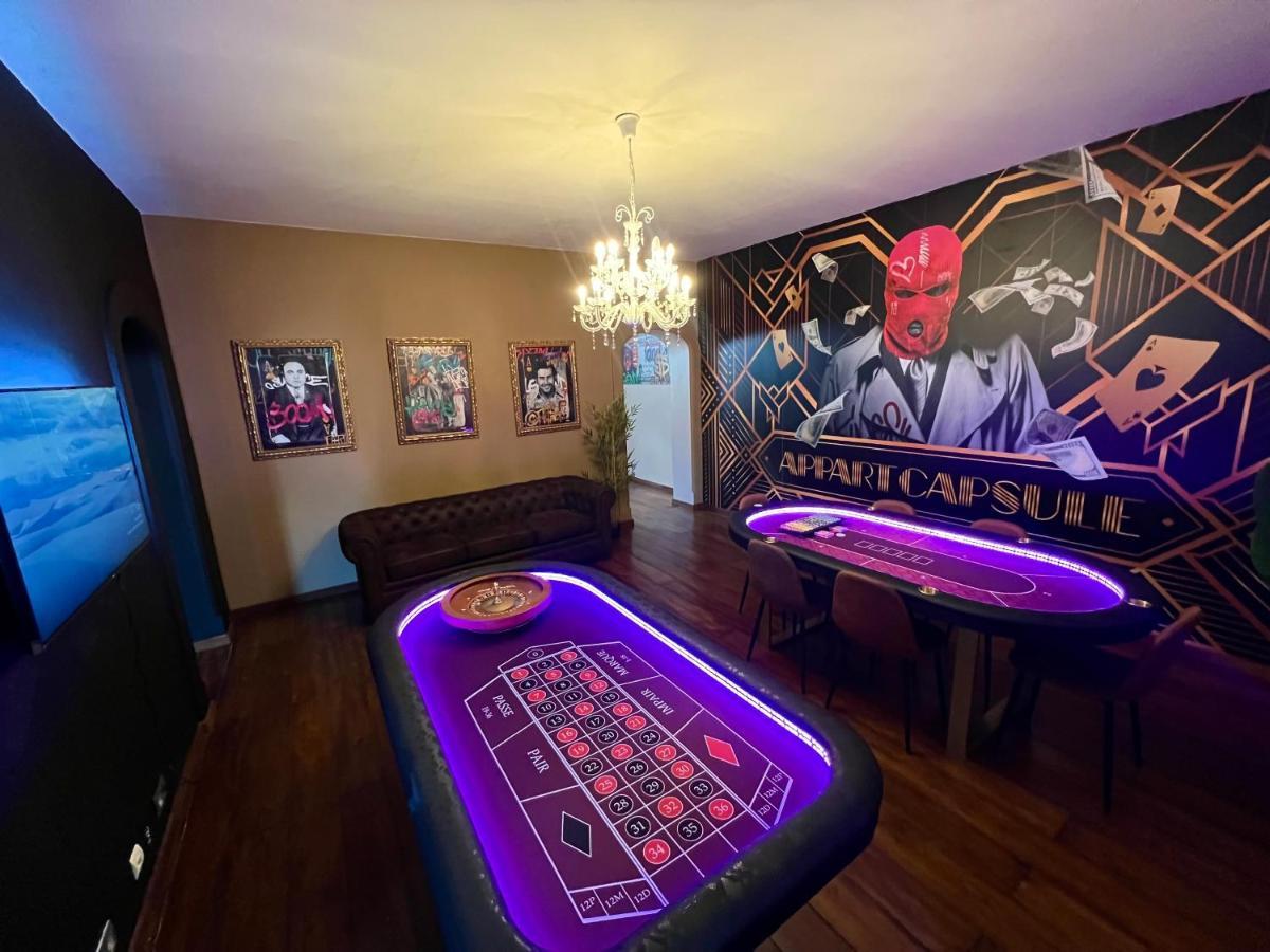 Capsule Casino - Jacuzzi - Billard - Netflix - Console & Jeux Apartment Mons Exterior photo